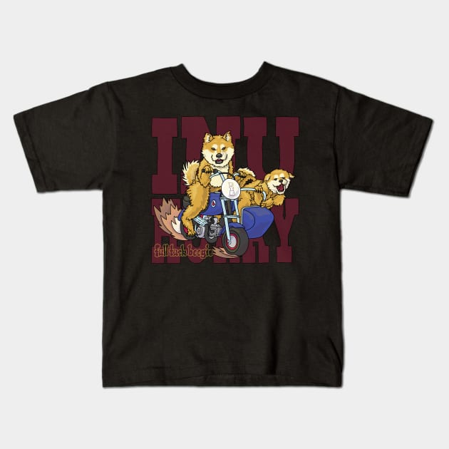 Inu Hurry Kids T-Shirt by FullTuckBoogie